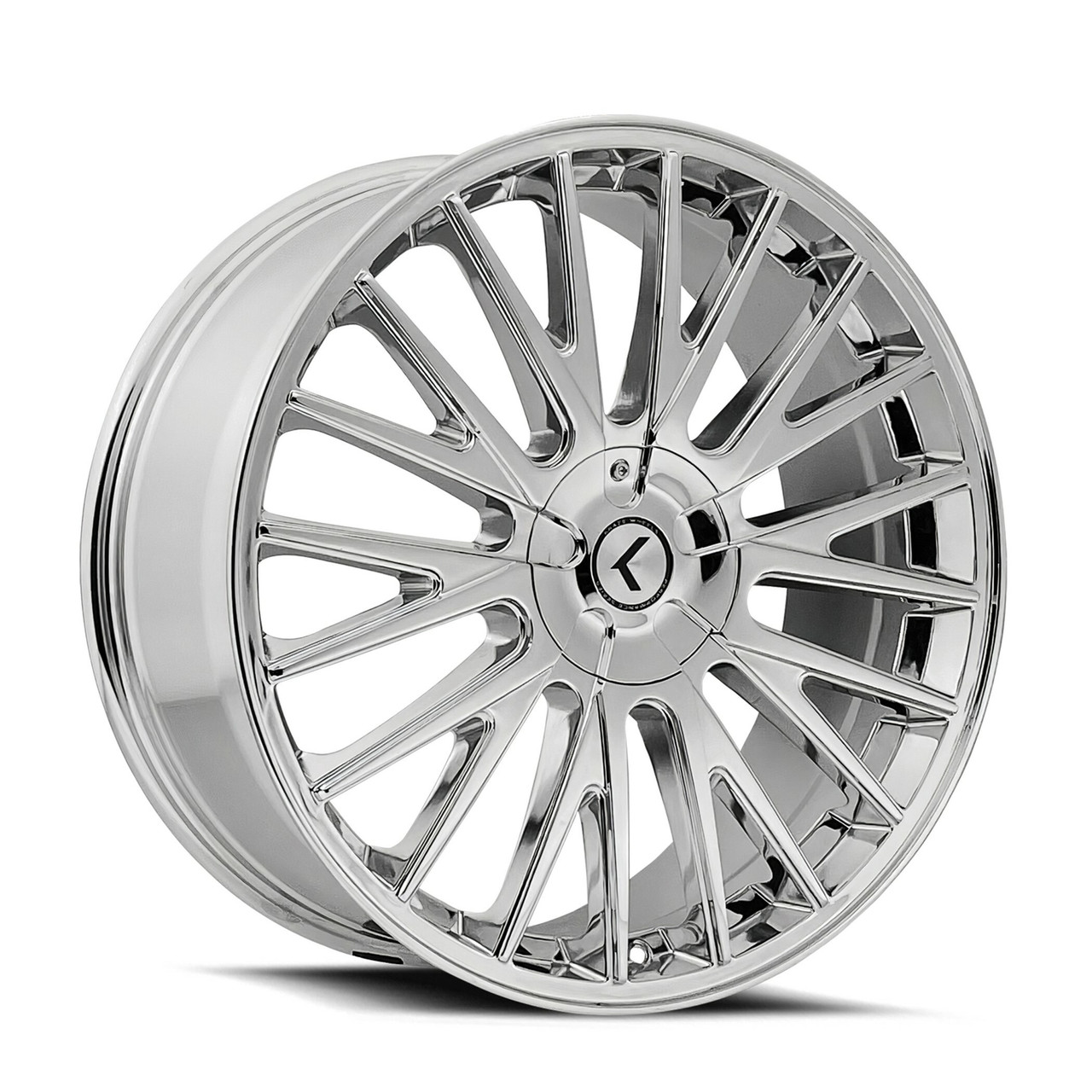 20" Kraze Double Down 20x8.5 Chrome 5x112 5x120 Wheel 38mm Performance Rim