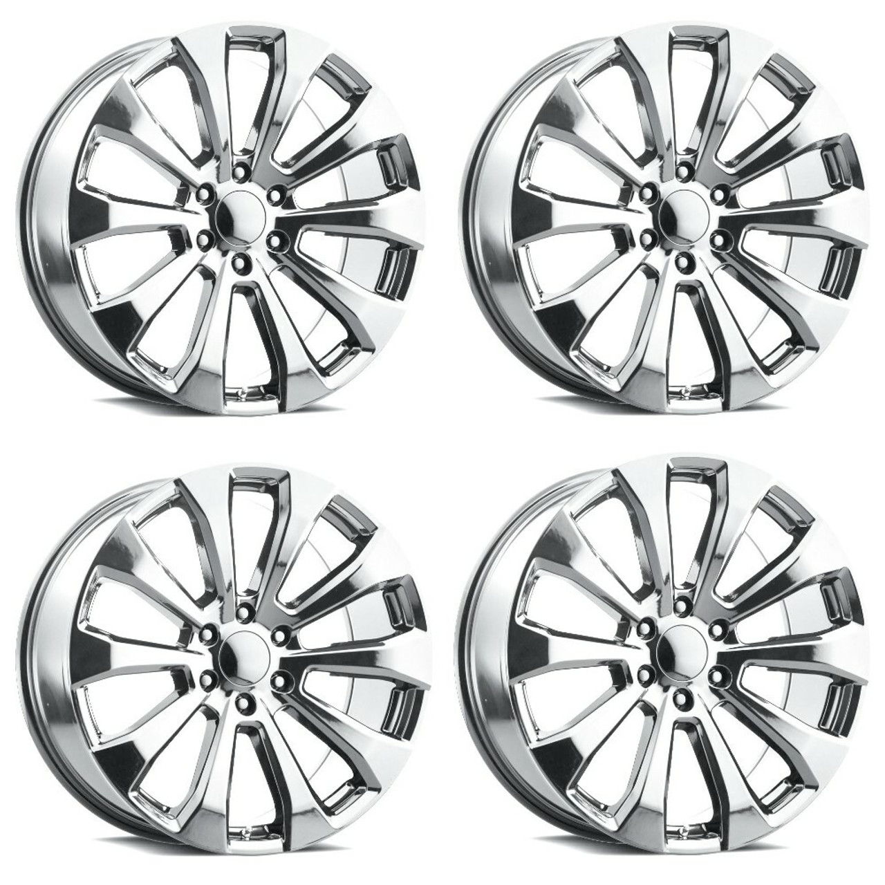 Set 4 22" Voxx Replica High Country Polished Wheels 22x9 6x5.5 28mm Rims