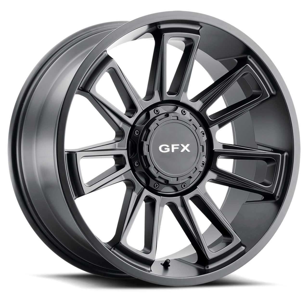 Set 4 18" Voxx G-FX TR21 Matte Black Wheels 18x9 8x6.5 12mm Rims