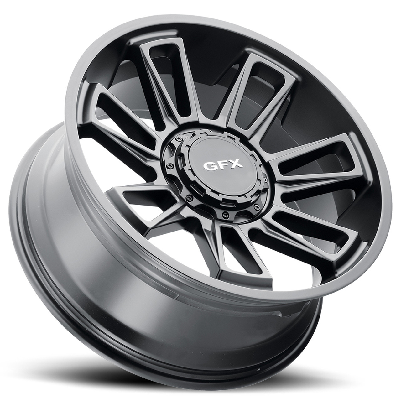 Set 4 18" Voxx G-FX TR21 Matte Black Wheels 18x9 8x6.5 12mm Rims