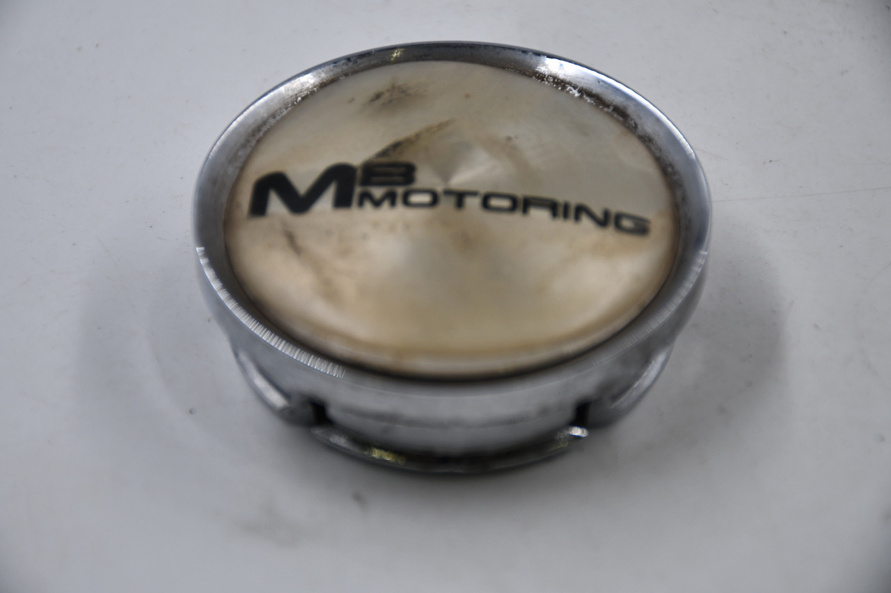 MB Motoring Chrome w/ Black Logo Wheel Center Cap Hub Cap MBMOTOR/2.5 2.5" Snap In