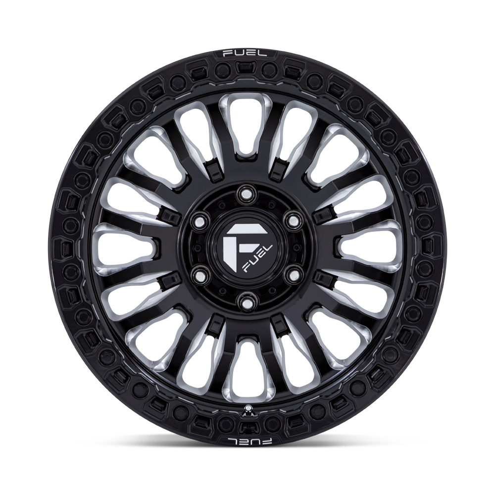 Set 4 Fuel FC857 Rincon 18x9 6x135 Gloss Black Milled Wheels 18" 1mm Rims