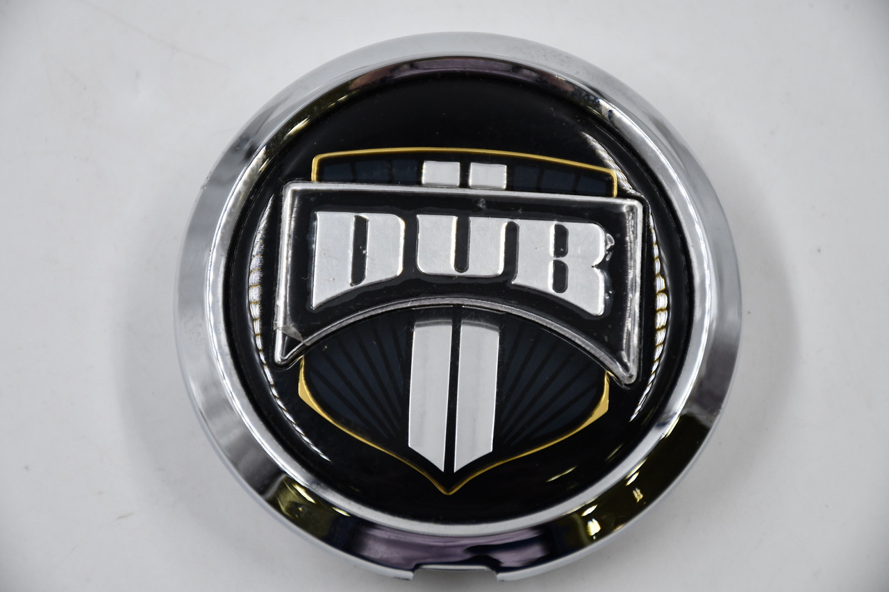 Dub Wheels Chrome w/ Black Wheel Center Cap Hub Cap 38330-15NBL 2.875"