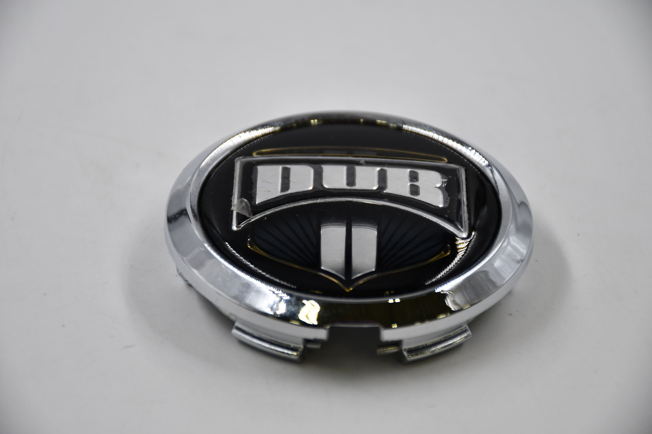 Dub Wheels Chrome w/ Black Wheel Center Cap Hub Cap 38330-15NBL 2.875"