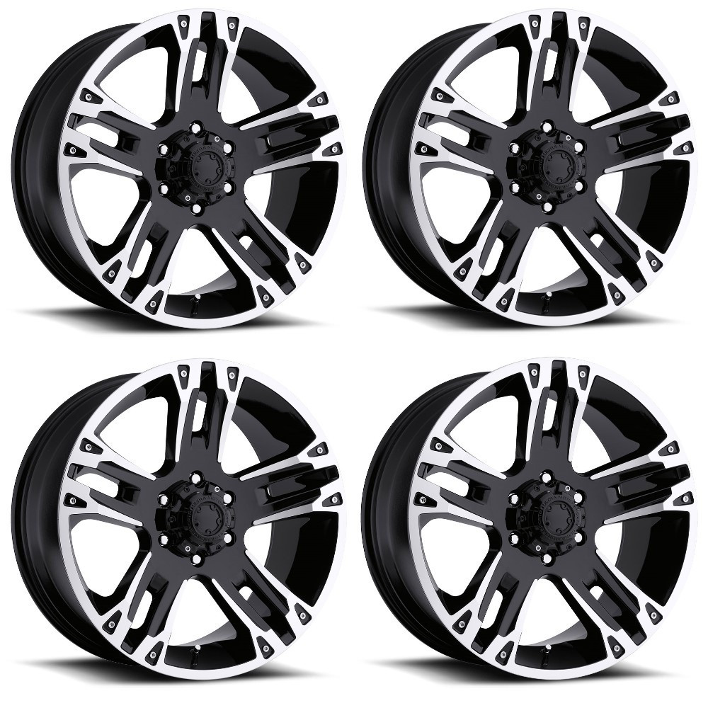 Set 4 18" Ultra 235B Maverick  18x9 Wheels 6x5.50 +25mm