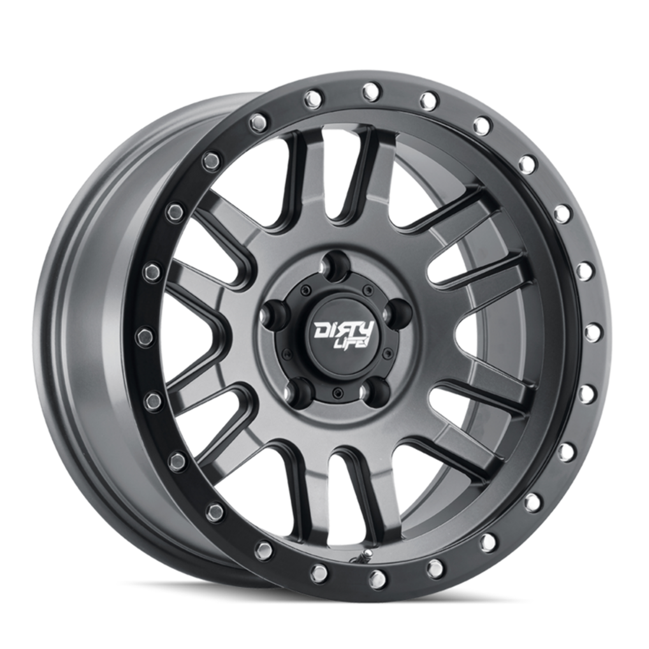 17" Dirty Life Canyon 17x9 Satin Graphite 6x135 Wheel 0mm For Ford Lincoln Rim