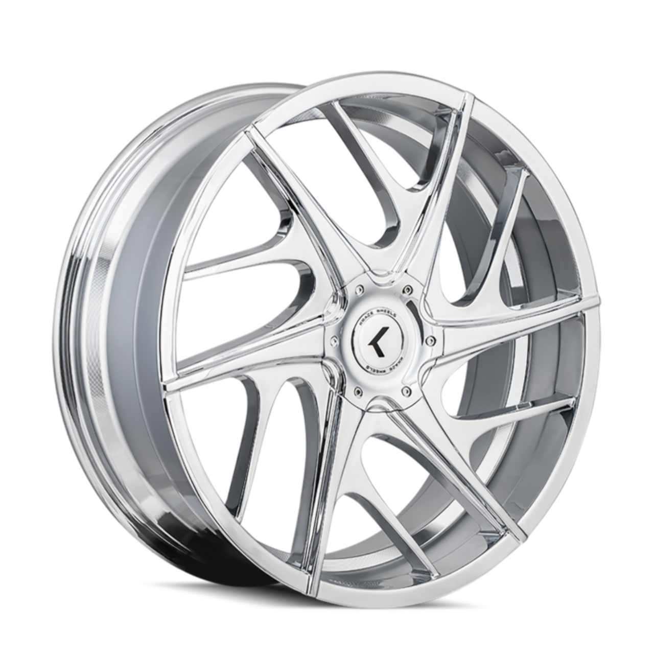 20" Kraze Rogue 20x8.5 Chrome 5x115 5x120 Wheel 15mm Rim