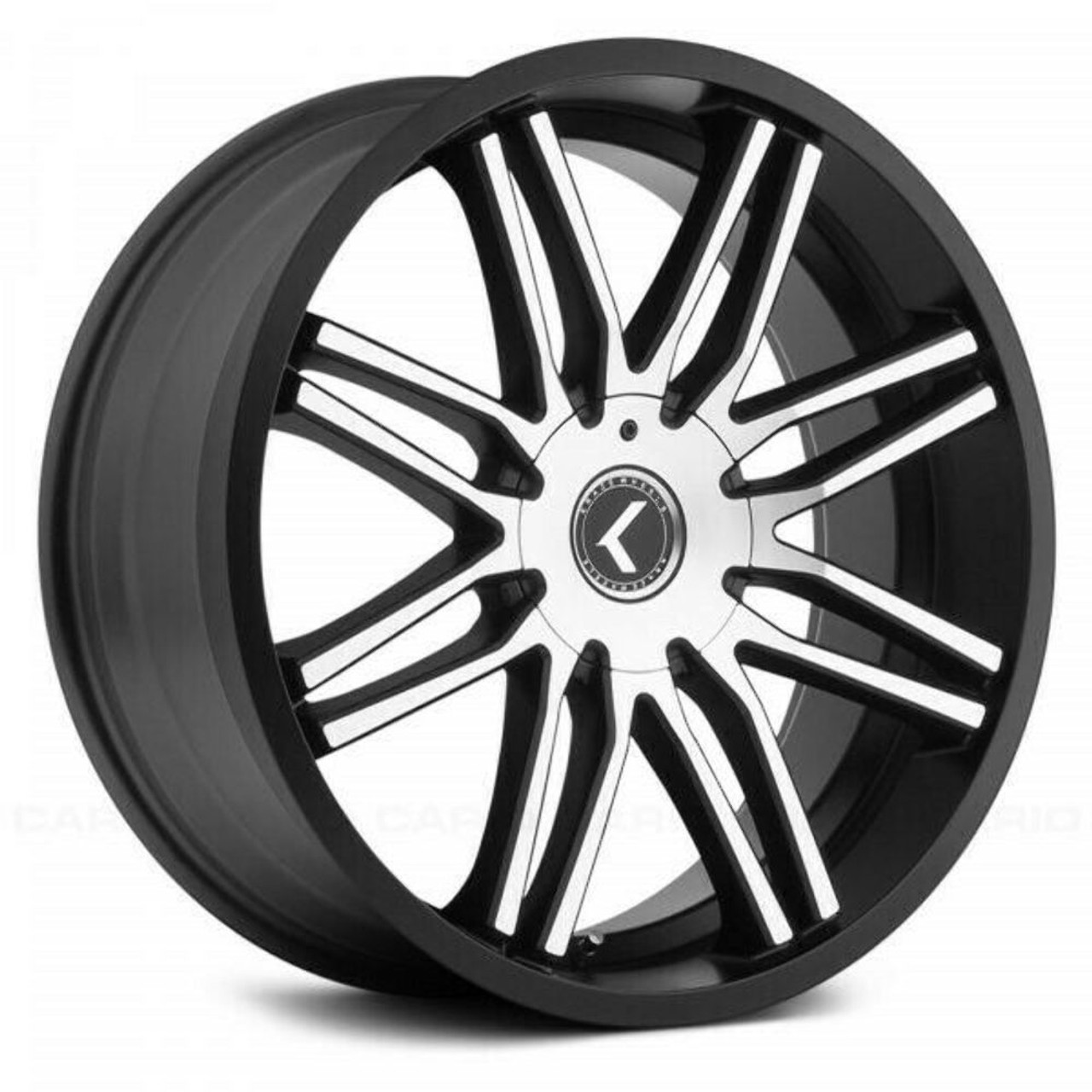 20" Kraze Cray 20x8.5 Black Machined 5x4.5 5x120 Wheel 35mm Performance Rim