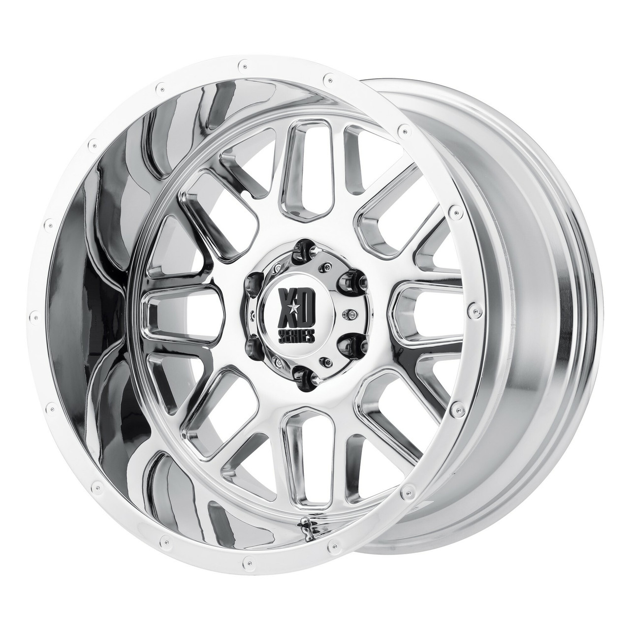 16x7 5x160 Chrome Wheel XD XD820 Grenade Rim 42mm