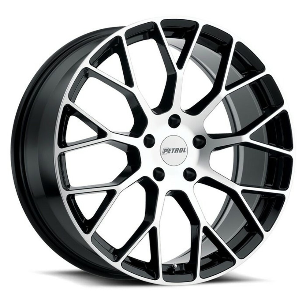 Petrol P2B 20x8.5 5x112 Gloss Black W/ Machined Face Wheel 20" 40mm Rim