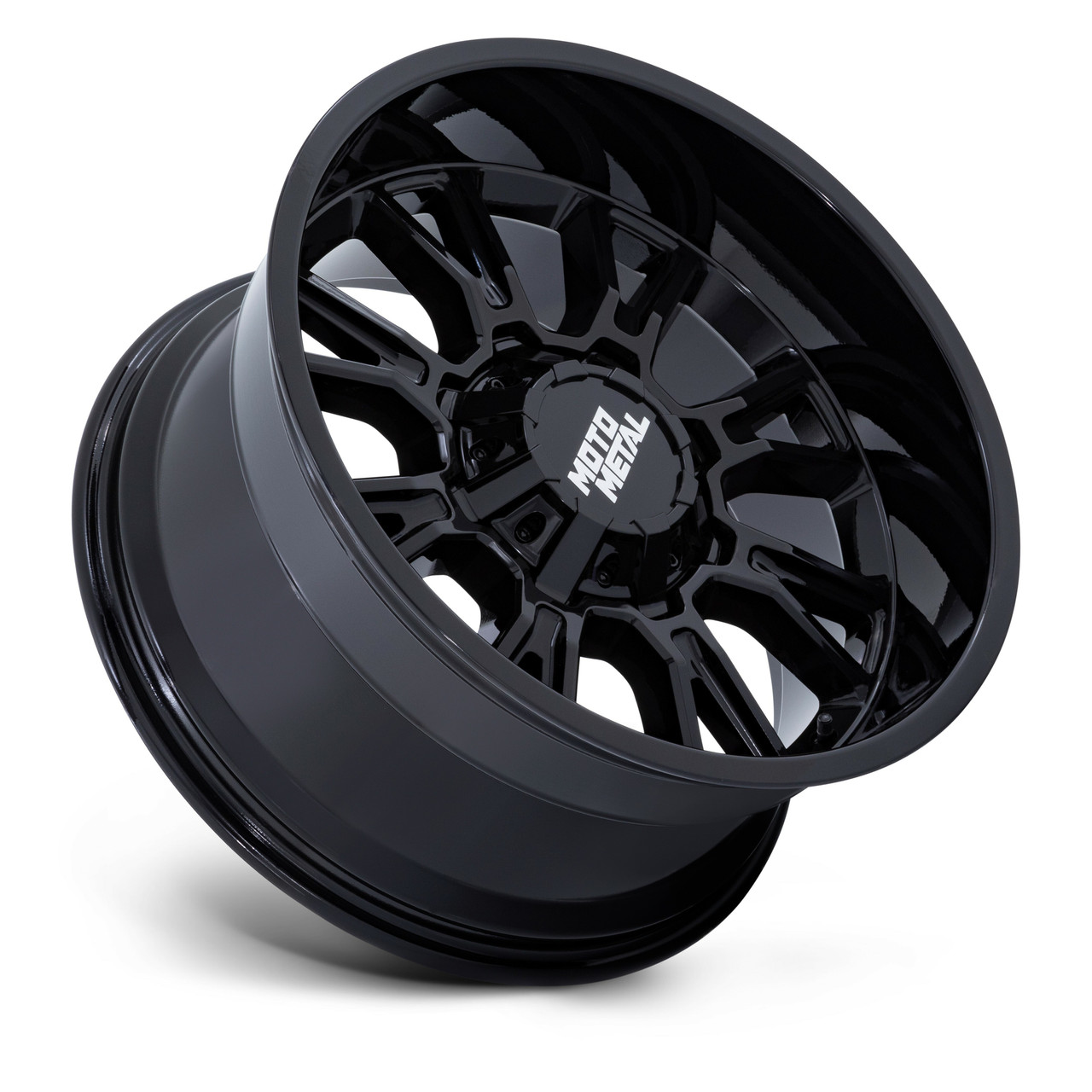 17x9 6x135 6x5.5 Gloss Black Moto Metal MO810 Legacy Rim 20mm For Ford Chevy GMC