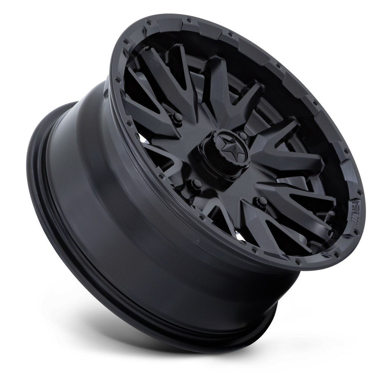 MSA Offroad Wheels M49 Creed 14x7 4x110 Matte Black Wheel 14" -47mm Rim