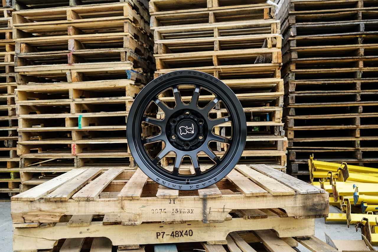 Black Rhino Rapid 20x8.5 6x5.5 Matte Black Wheel 20" 0mm Rim
