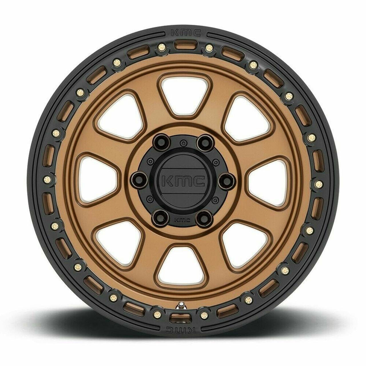 KMC KM548 Chase 18x9 8x170 Matte Bronze With Black Lip Wheel 18" 18mm Rim