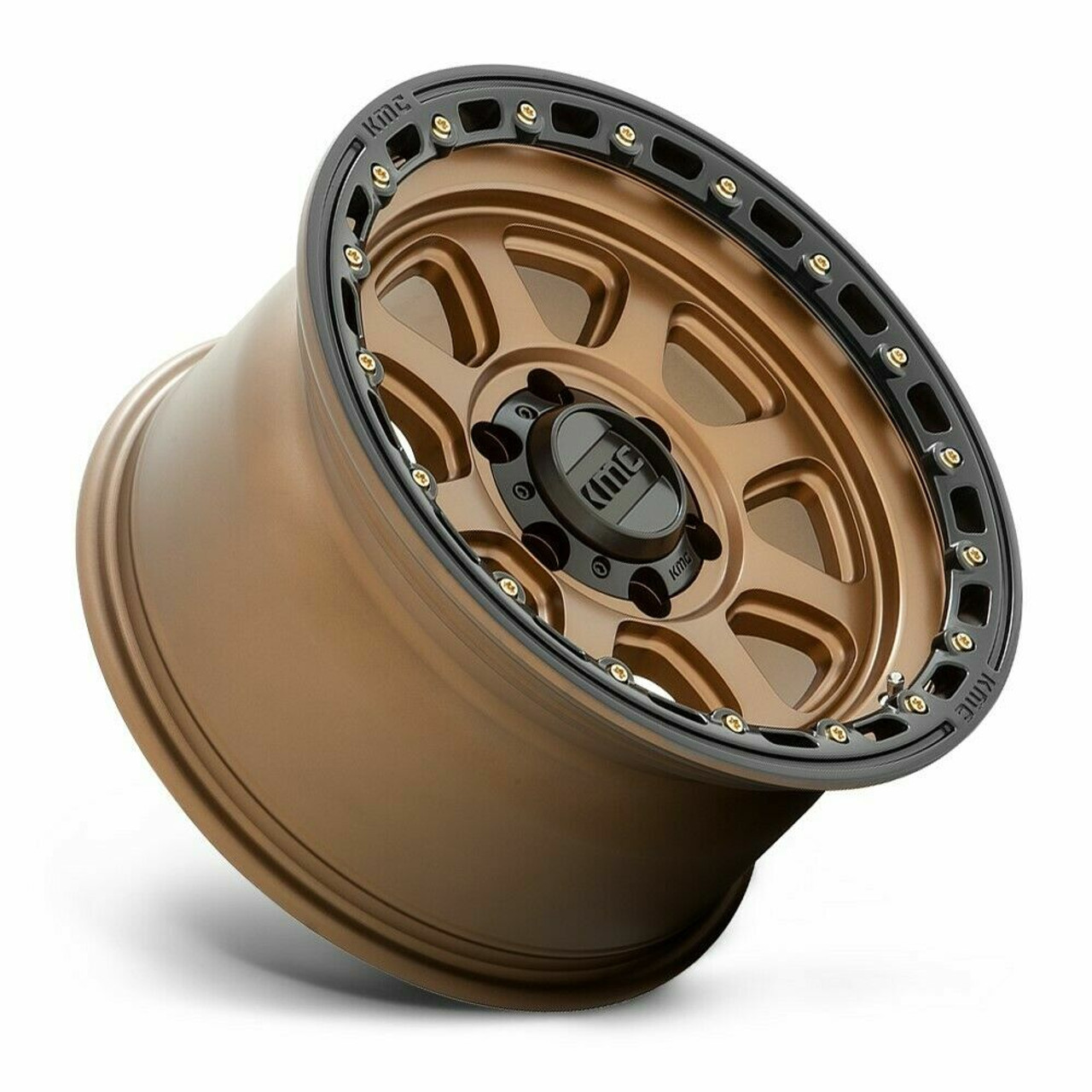 KMC KM548 Chase 18x9 8x170 Matte Bronze With Black Lip Wheel 18" 18mm Rim