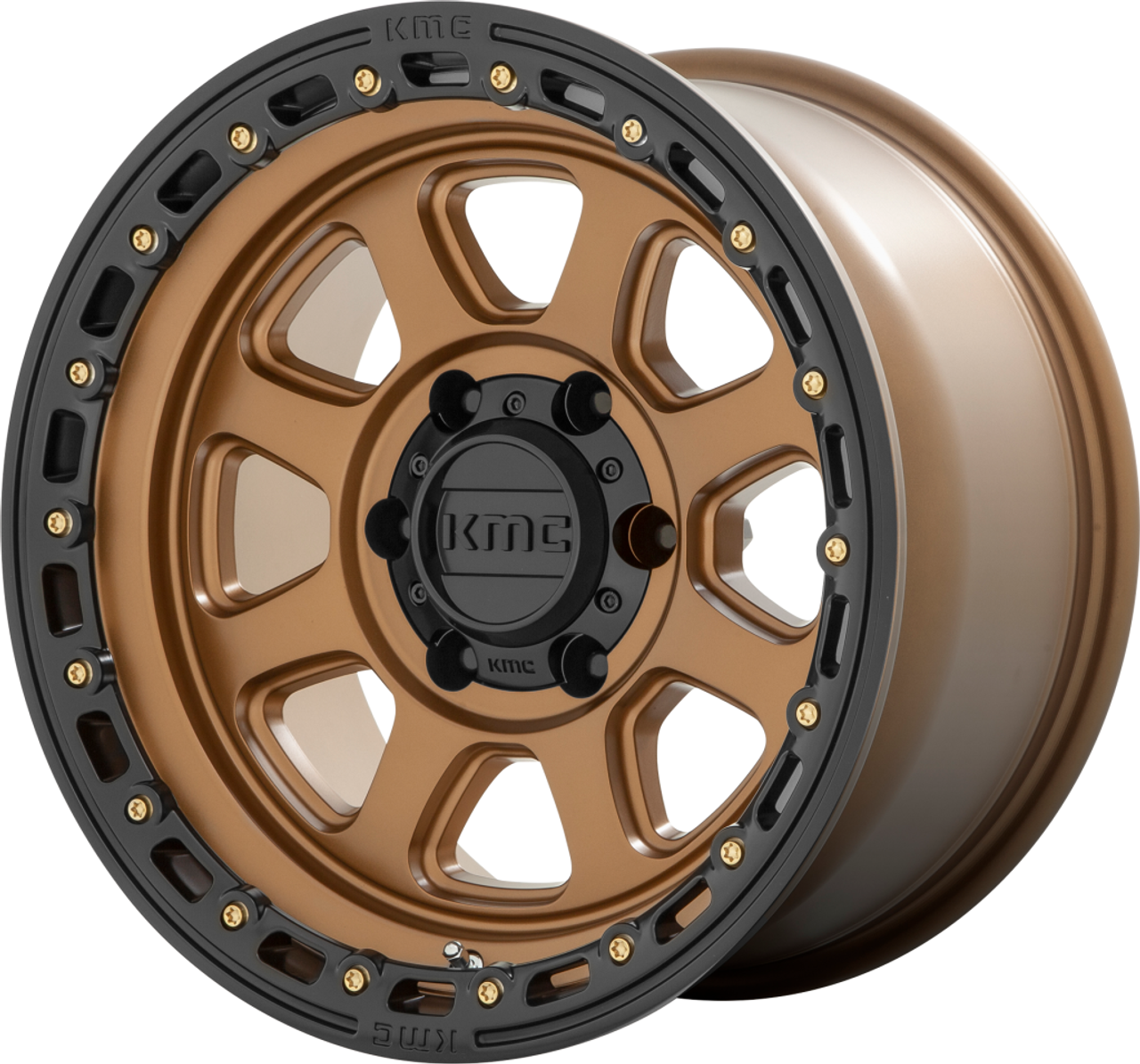 KMC KM548 Chase 18x9 8x6.5 Matte Bronze With Black Lip Wheel 18" 18mm Rim