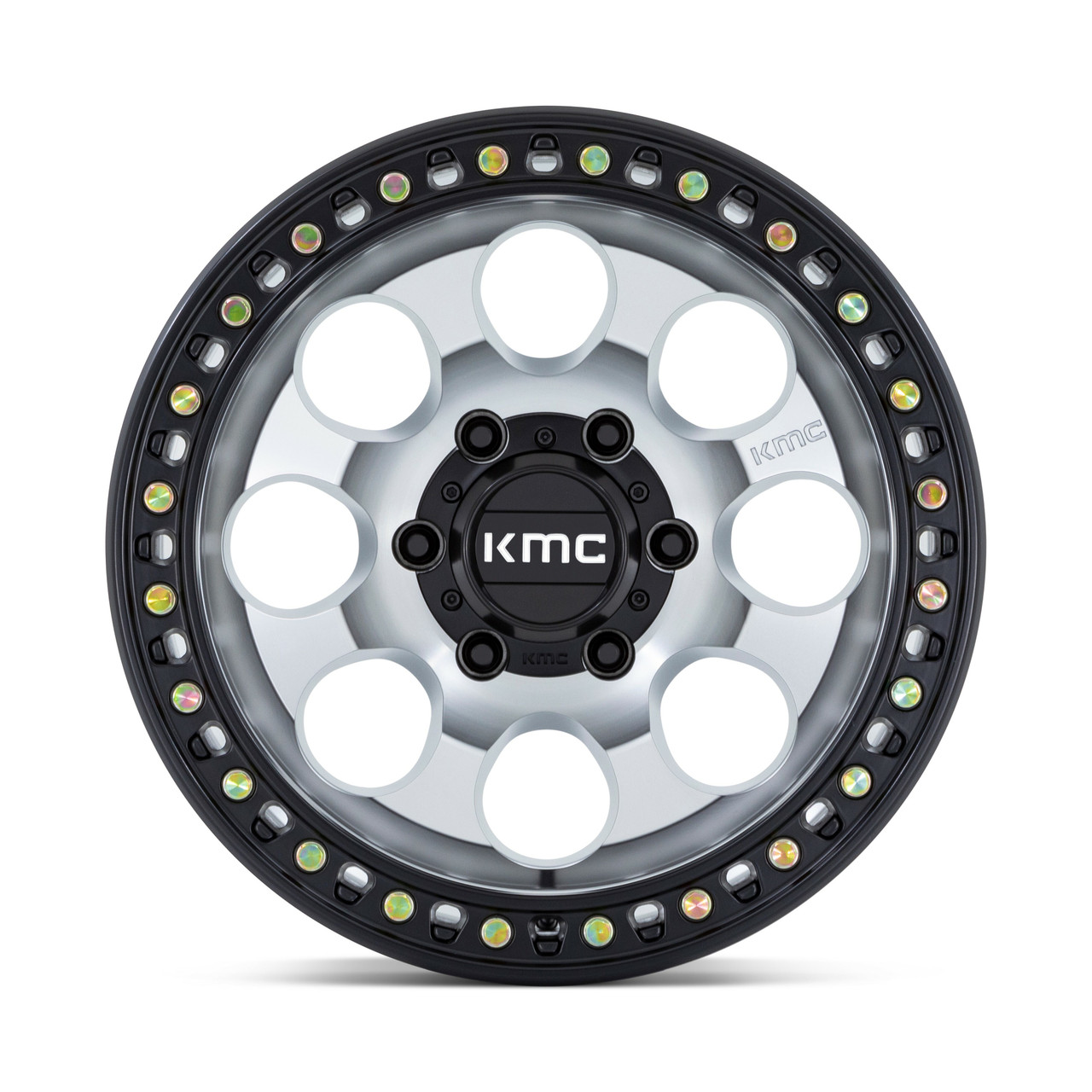 Set 4 KMC KM550 Riot Sbl 18x9 6x5.5 Machined With Satin Black Wheels 18" 18mm