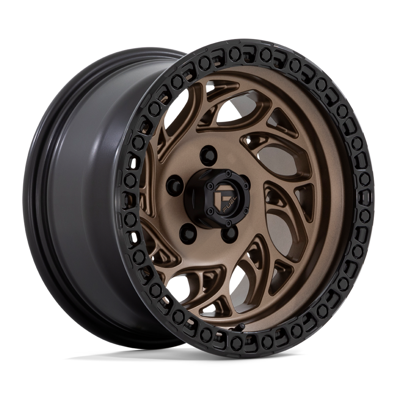Fuel 1PC D841 Runner OR 17x9 6x5.5 Bronze With Black Ring Wheel 17" -12mm Rim