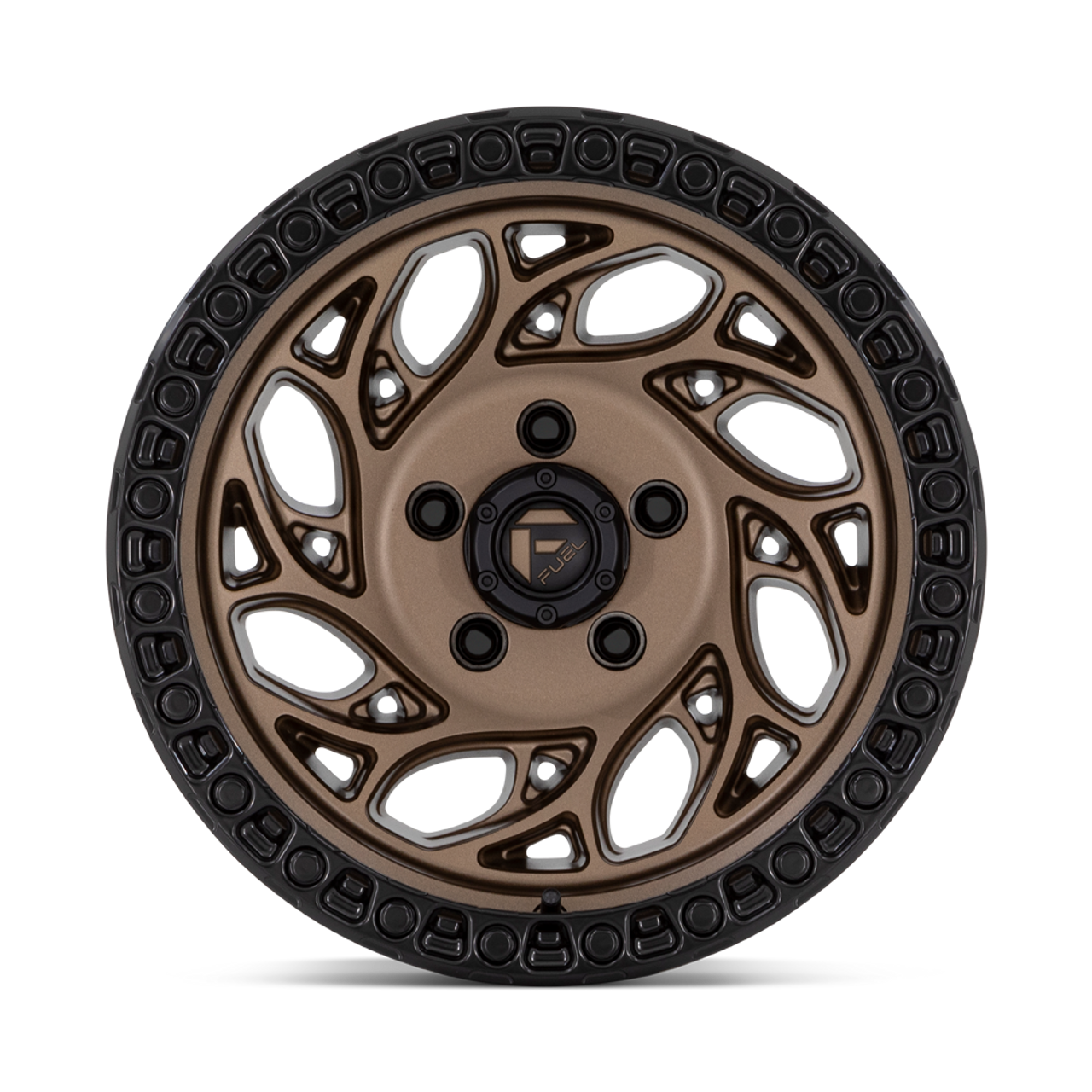 Fuel 1PC D841 Runner OR 17x9 6x5.5 Bronze With Black Ring Wheel 17" -12mm Rim