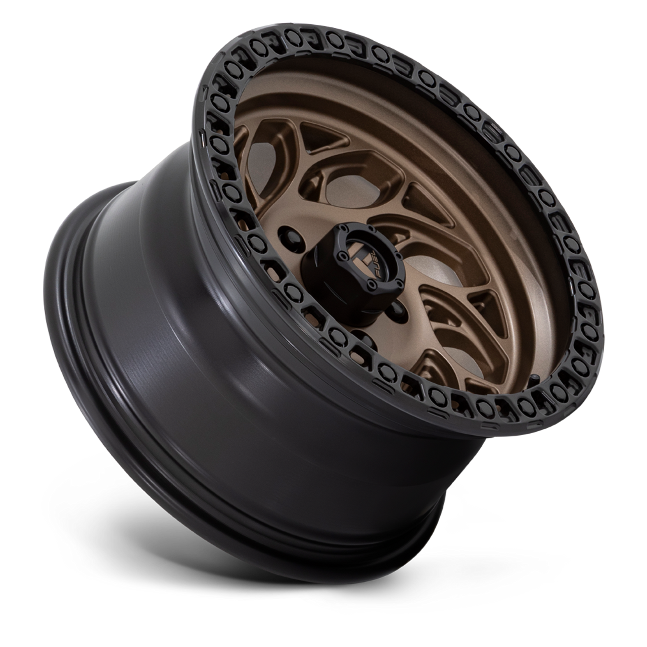 Fuel 1PC D841 Runner OR 17x9 6x5.5 Bronze With Black Ring Wheel 17" -12mm Rim
