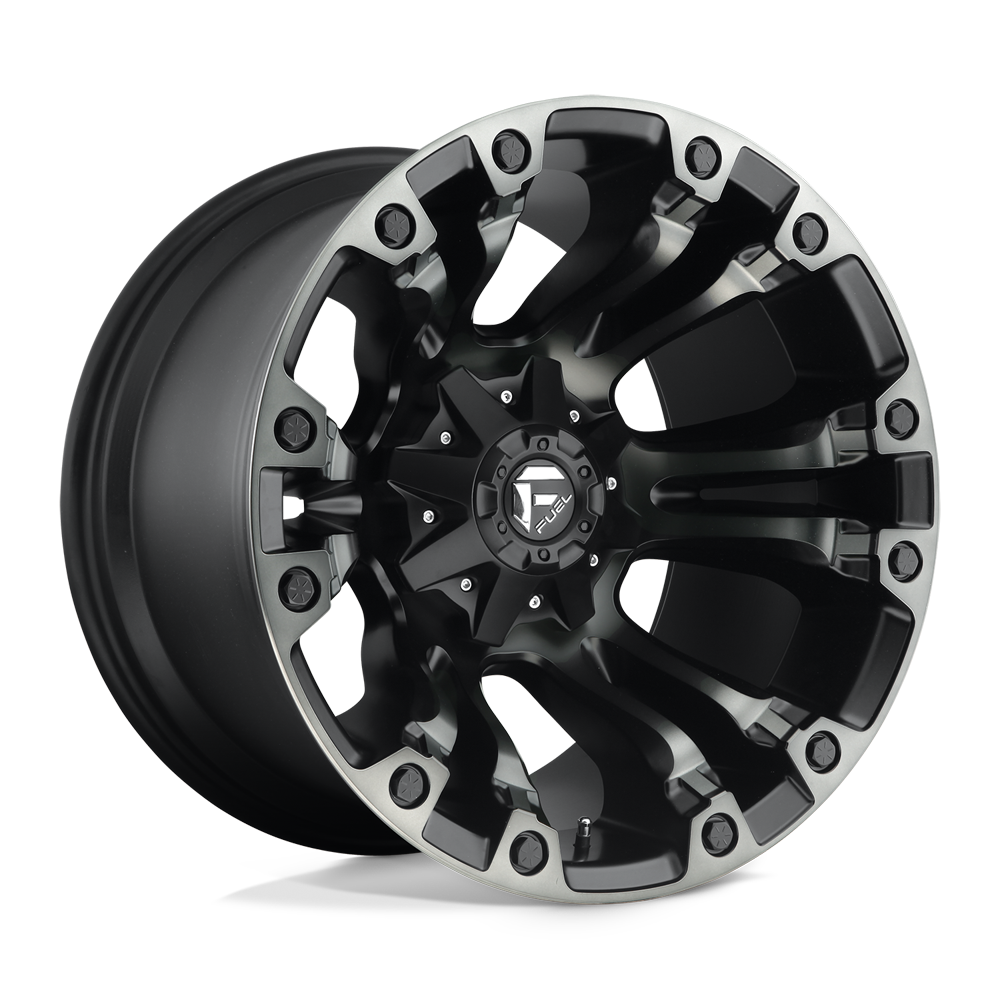Set 4 Fuel D851 Vapor 20x9 8x6.5 Matte Black Gray Tint Wheels 20" 1mm Rims