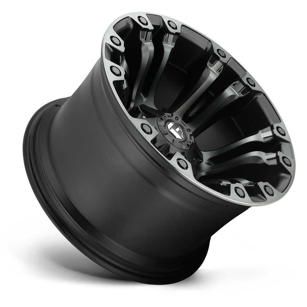 18" Fuel D851 Vapor 18x9 5x4.5 5x5 Matte Black Gray Tint Wheel -12mm Offroad Rim