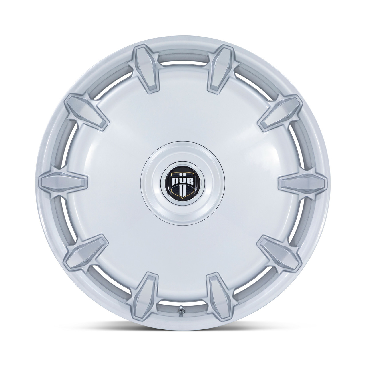 Set 4 DUB DC7271 Cheef 24x10 6x135 6x5.5 Silver Machined Wheels 24" 30mm