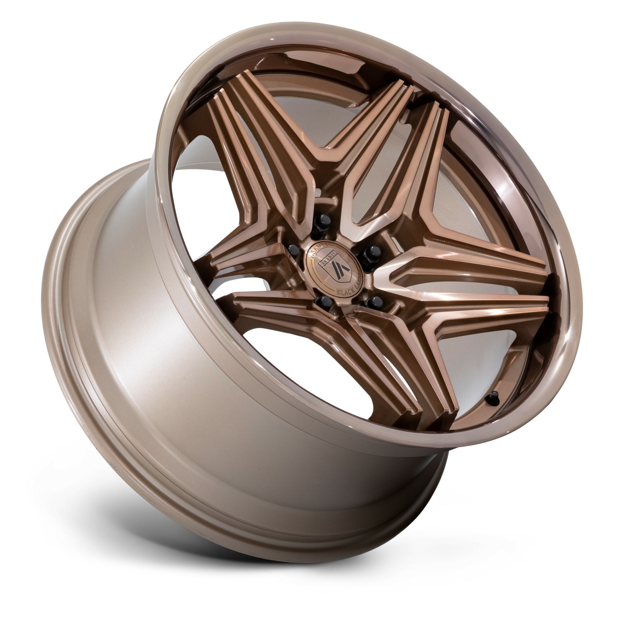 Asanti Black ABL-46 Duke 22x9 5x115 Platinum Bronze Wheel 22" 15mm Rim