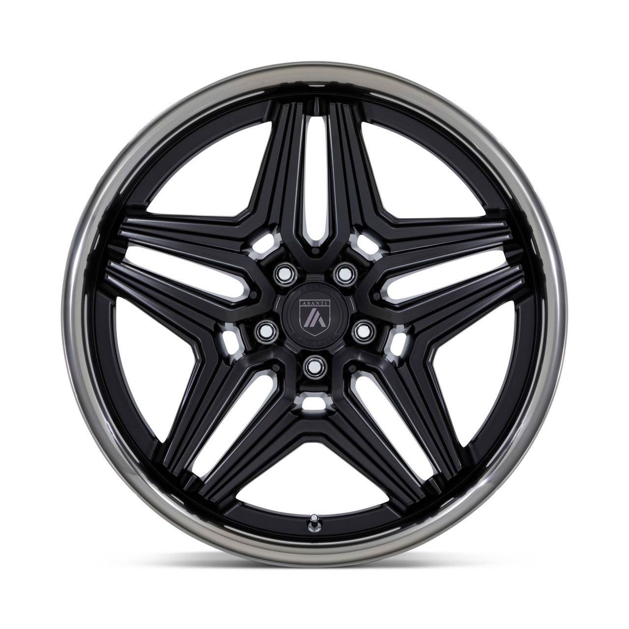 Set 4 Asanti Black ABL-46 Duke 22x10.5 5x115 Satin Black Ddt Lip Wheels 22" 18mm