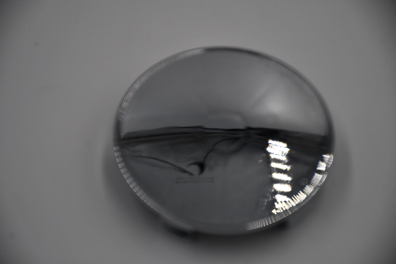 Plain Chrome Center Cap Hub Cap 65mm Snap In 5 Clips