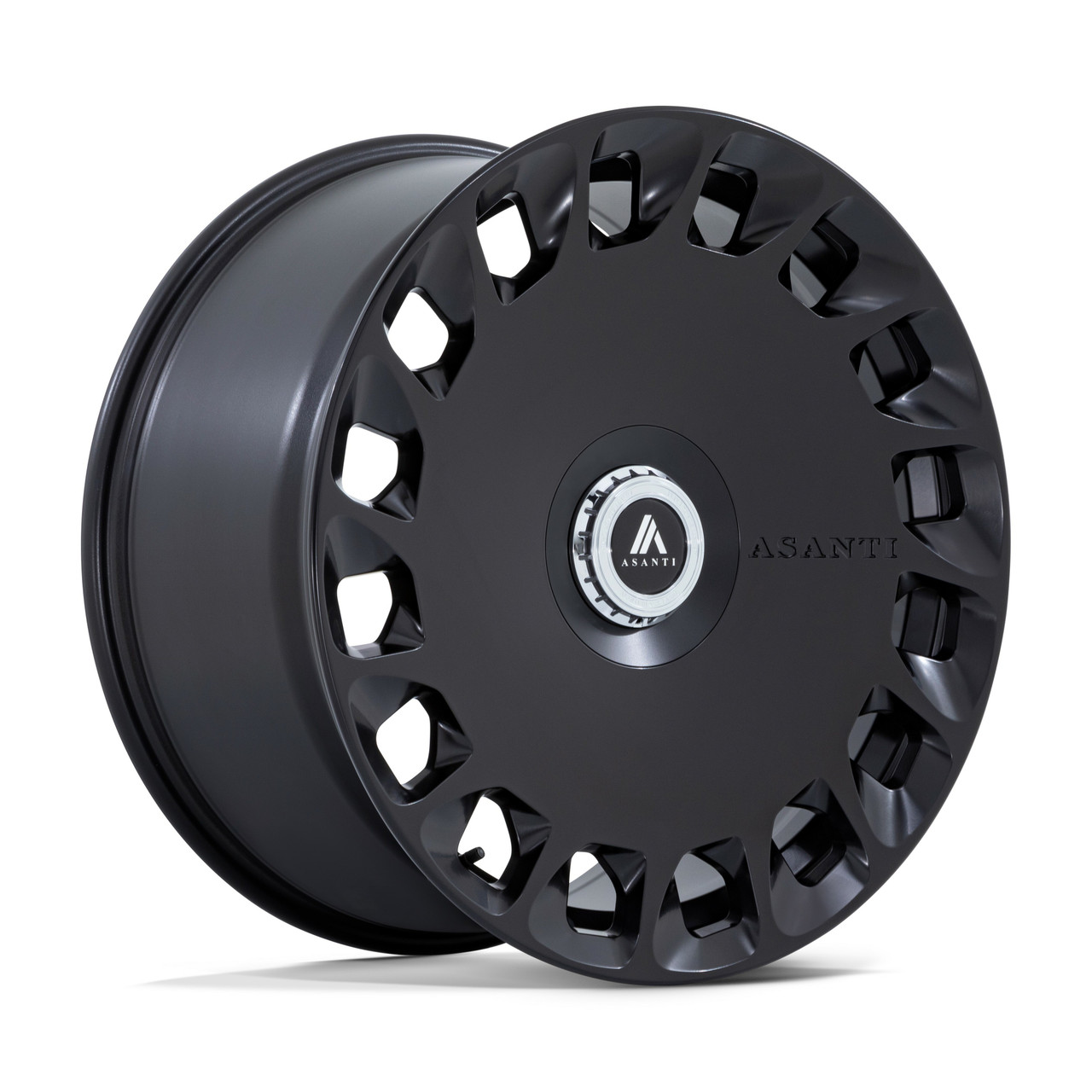 Set 4 Asanti Black ABL-45 Aristocrat 22x10.5 5x4.25 5x4.5 Black Wheels 22" 45mm