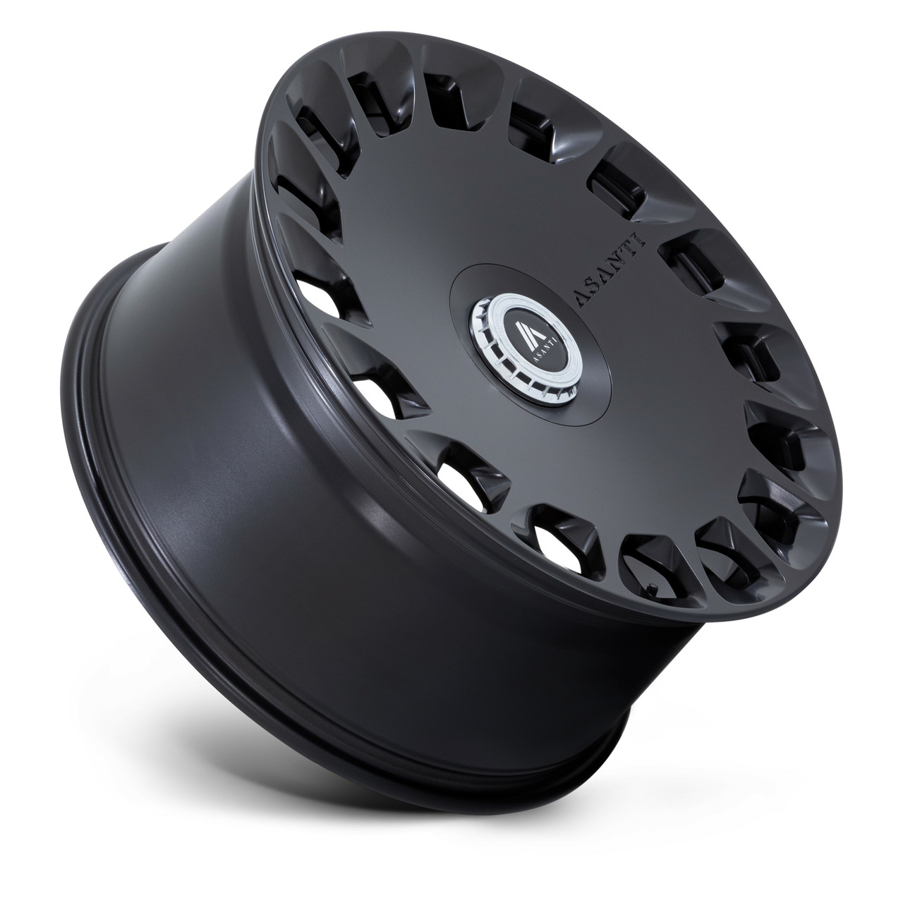 Set 4 Asanti Black ABL-45 Aristocrat 22x10.5 5x4.25 5x4.5 Black Wheels 22" 45mm