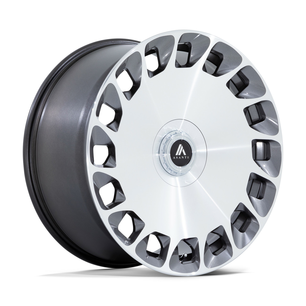 Set 4 Asanti Black ABL45 Aristocrat 22x9 5x4.25 5x4.5 Platinum Wheels 22"