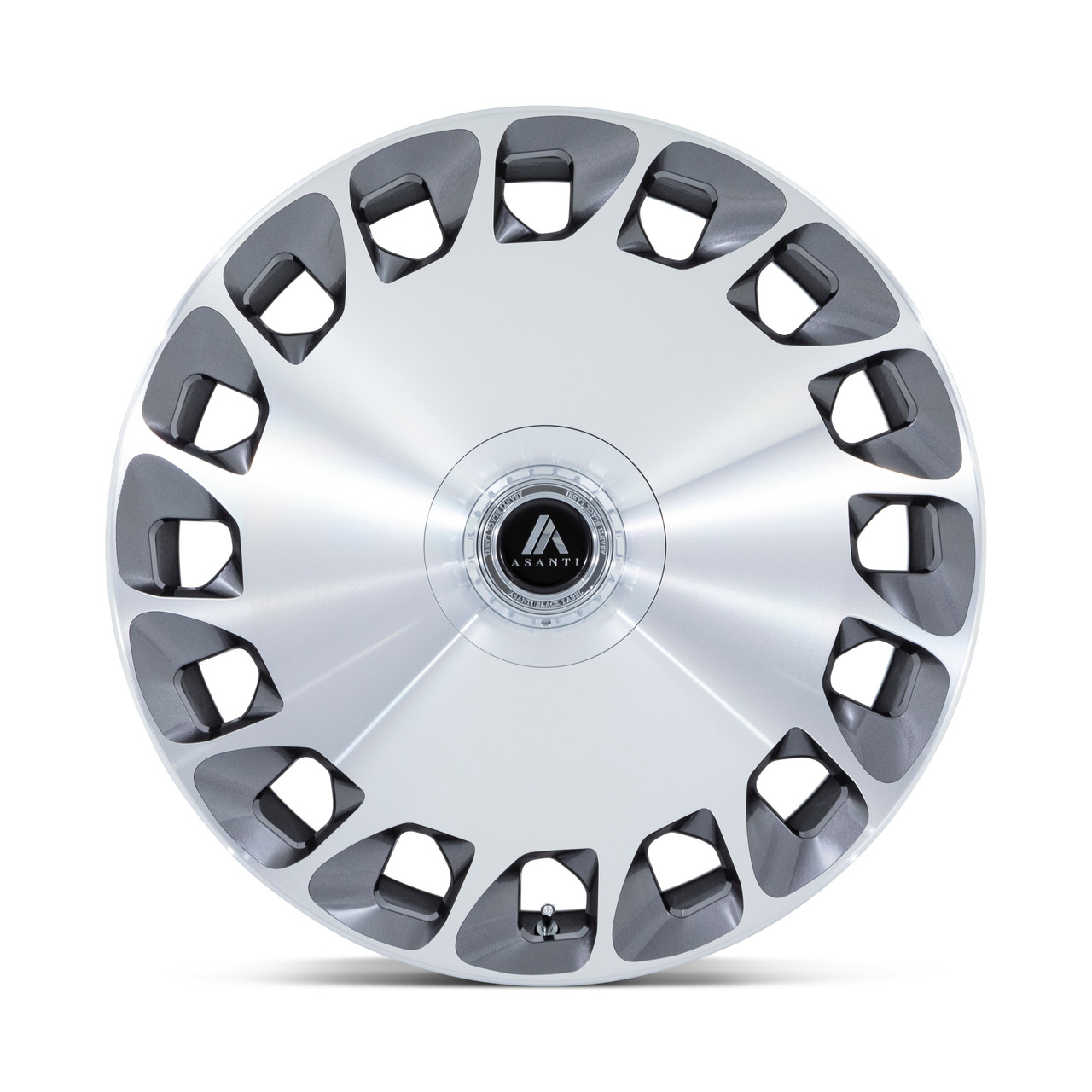Set 4 Asanti Black ABL45 Aristocrat 22x9 5x4.25 5x4.5 Platinum Wheels 22"