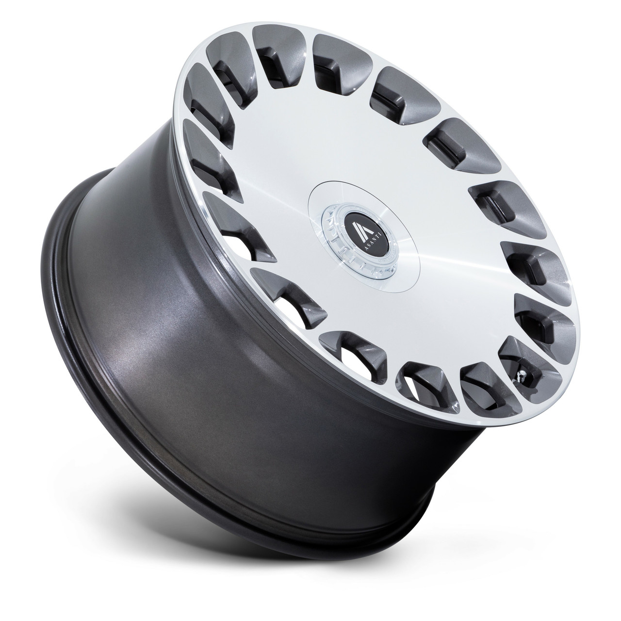 Asanti Black ABL-45 Aristocrat 20x9 5x4.25 5x112 Platinum Machined Wheel 20" 45