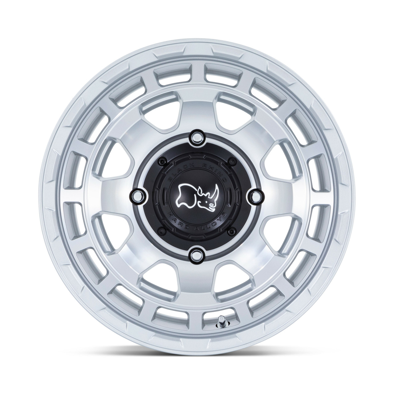 Black Rhino Powersports Chamber Utv 15x7 4x156 Silver Machined Wheel 15" 10