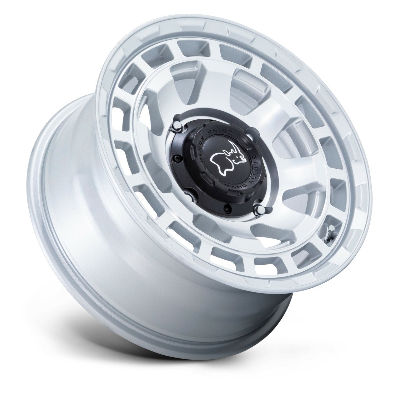 Black Rhino Powersports Chamber Utv 15x7 4x156 Silver Machined Wheel 15" 10