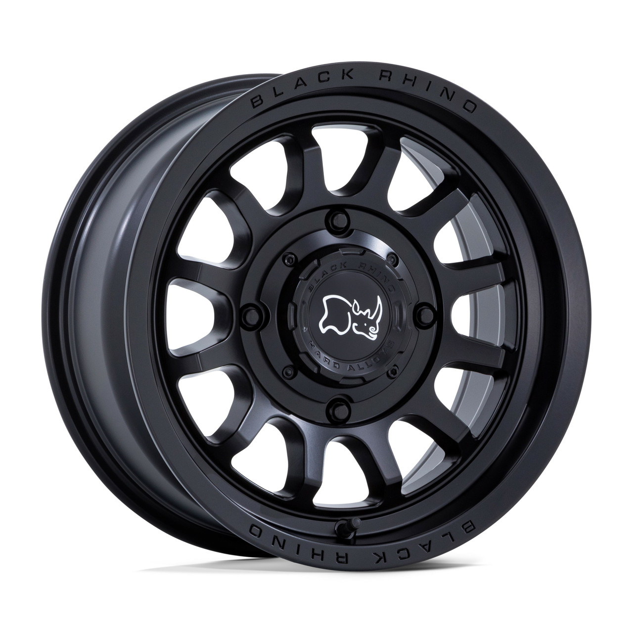 Black Rhino Powersports Rapid Utv 15x7 4x110 Matte Black Wheel 15" 10mm Rim