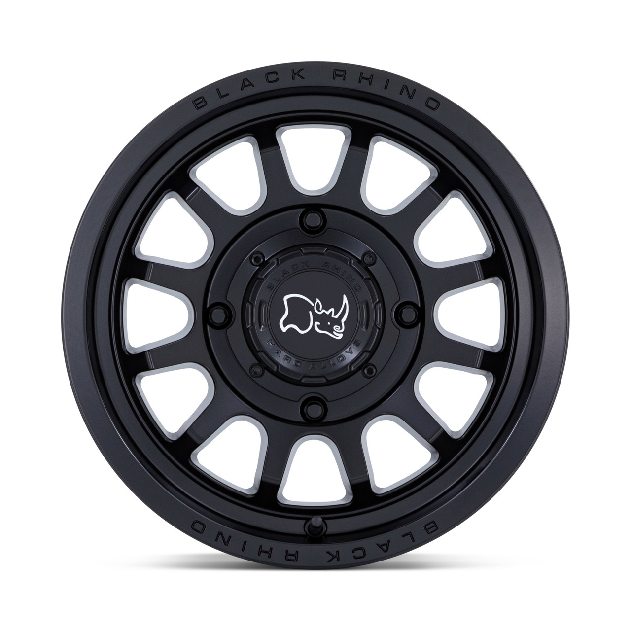 Black Rhino Powersports Rapid Utv 15x7 4x110 Matte Black Wheel 15" 10mm Rim