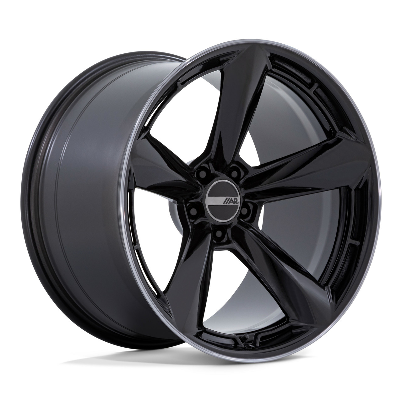 Set 4 American Racing TTF 20x9.5 5x4.5 Gloss Black Double Tint Wheels 20" 32mm