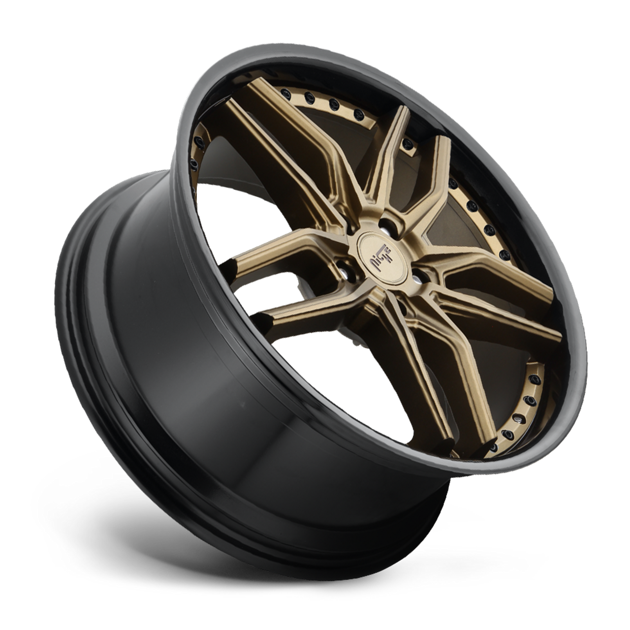 Set 4 19" Niche M195 Methos 19x8.5 5x112 42mm Bronze Black Bead Ring Wheels