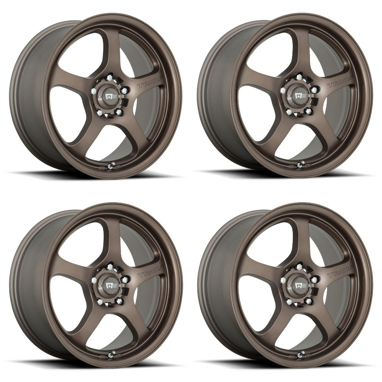 Set 4 Motegi MR131 17x7 5x100 Matte Bronze Wheels 17" 45mm Rims
