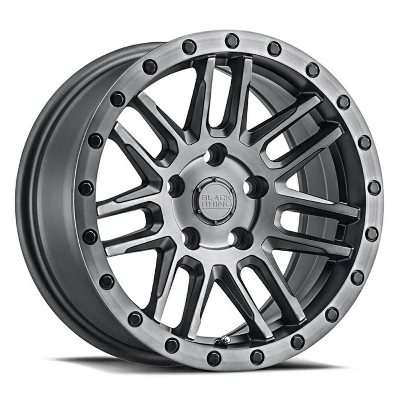 Black Rhino Arches 20x9.5 6x5.5 Matte Brushed Gunmetal Black Wheel 20" 12mm