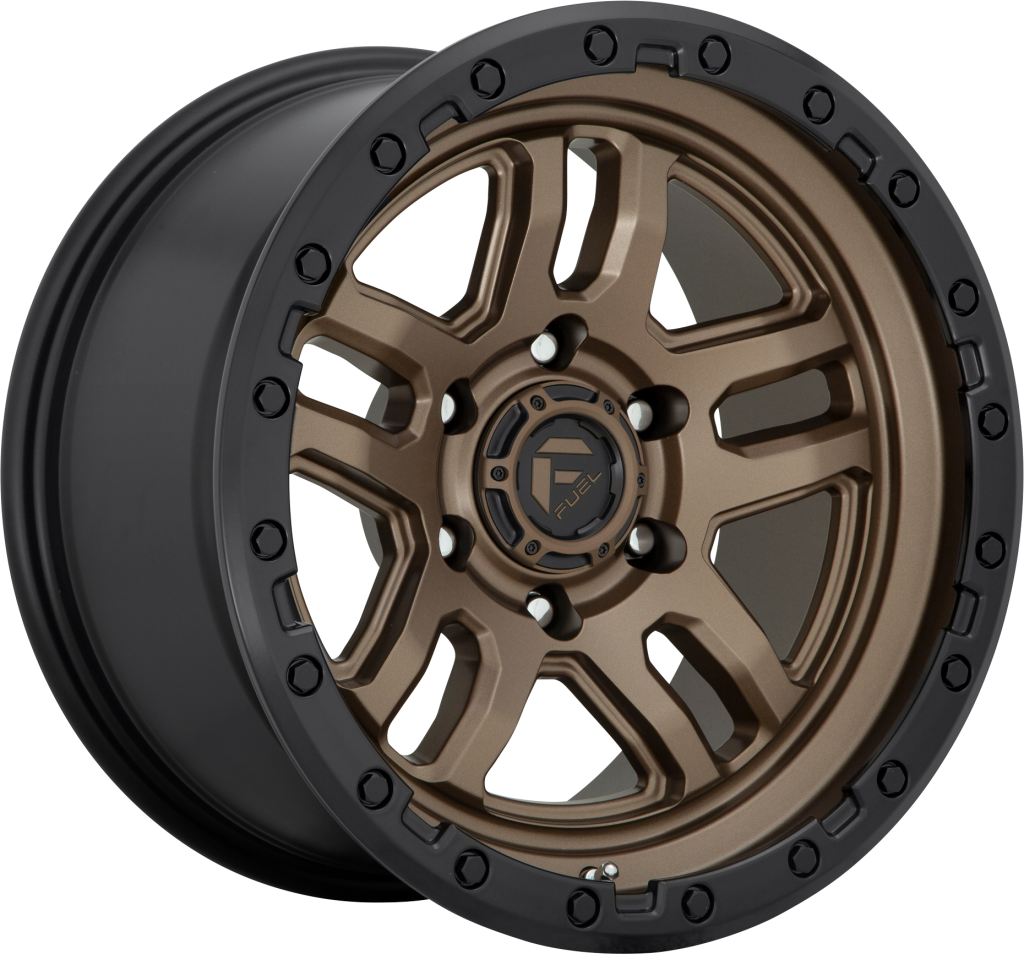 Set 4 20" Fuel D702 Ammo 20x9 6x5.5 Matte Bronze Black Bead Ring Wheels 1mm Rims