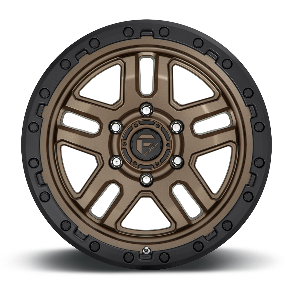 Set 4 20" Fuel D702 Ammo 20x9 6x5.5 Matte Bronze Black Bead Ring Wheels 1mm Rims