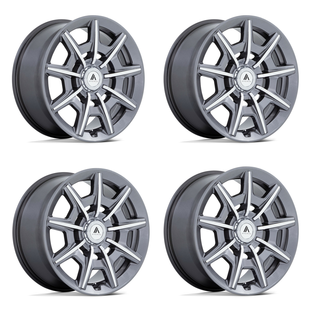 Set 4 Asanti Black ABL41 Esquire 20x10.5 5x112 5x120 Anthracite Wheels 20" 38mm