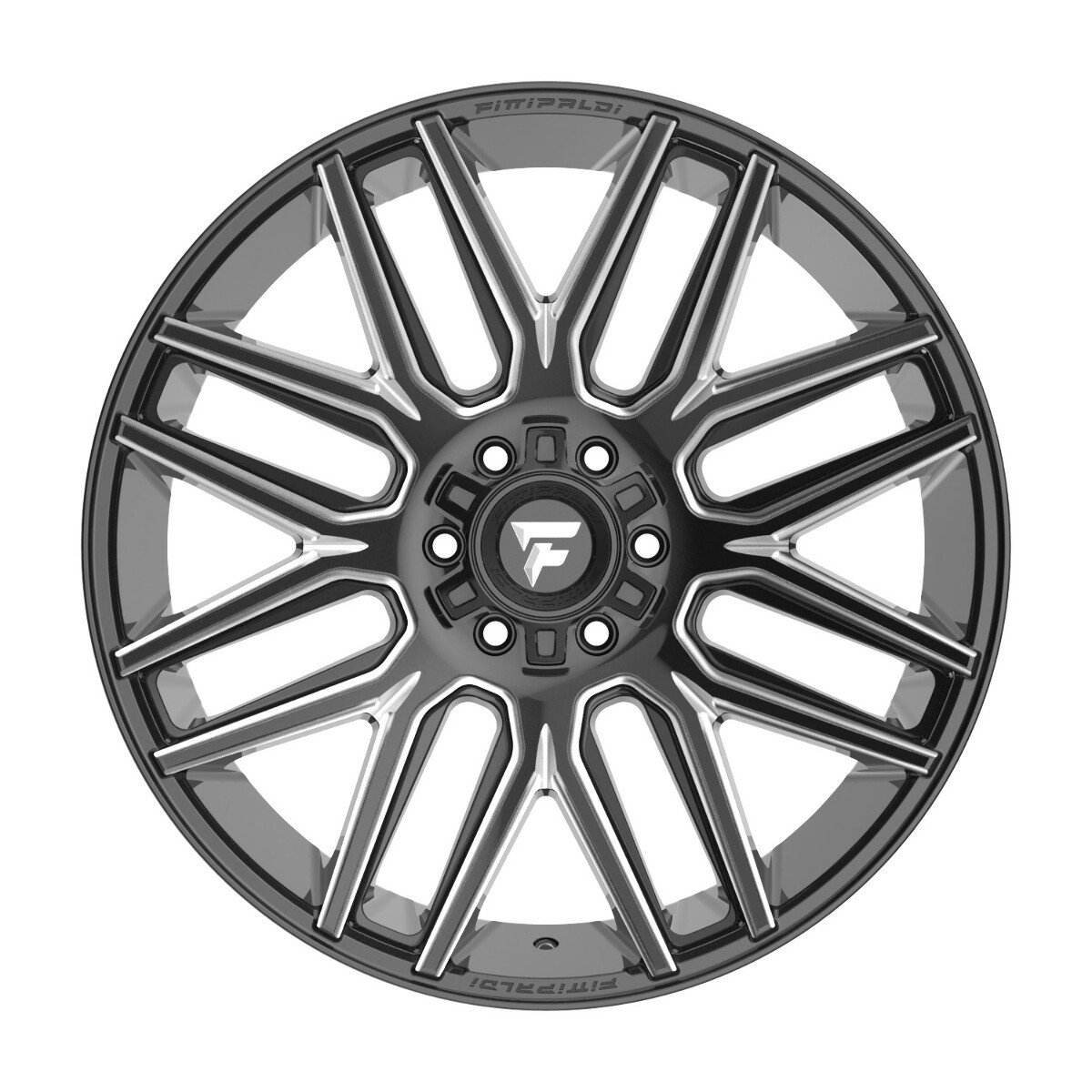 Set 4 22" Fittipaldi Wheels FA14BM 22x10 Gloss Black Milled 6x135 6x5.5 -19mm