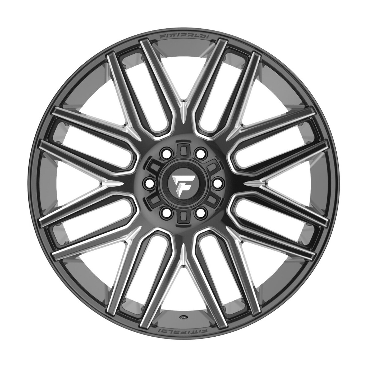 20" Fittipaldi Wheel FA14BM 20x9 Gloss Black Milled 8x170 18mm For Ford Rim