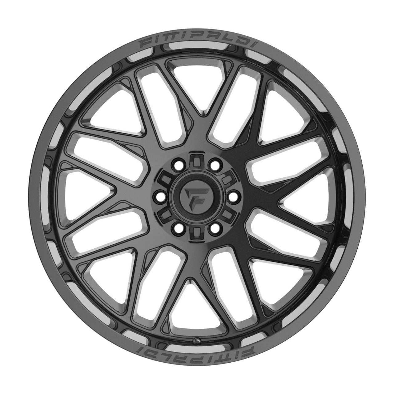 20" Fittipaldi Wheel FA19B  20x9 Gloss Black 8x170 18mm For Ford F250 F350 Rim