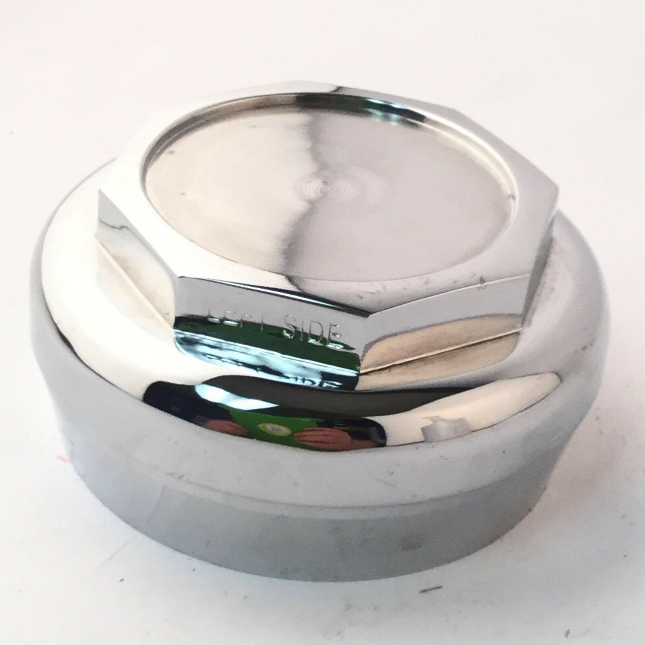 Wire Wheel Center Hub Cap Left Sided Chrome 4" 565LE MISC11